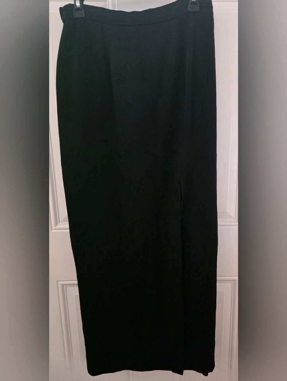 Classic Black Straight Maxi Skirt - Dave & Johnny (Vintage)